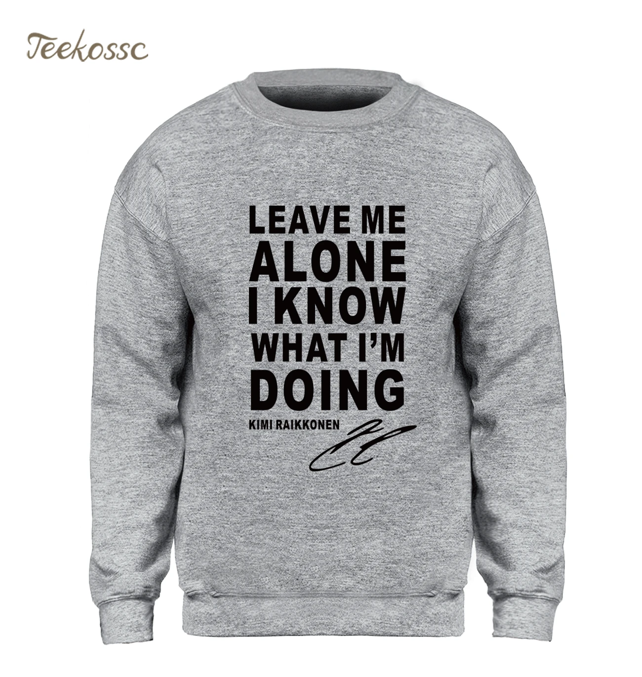 Толстовка мужская с капюшоном и принтом в виде букв серая зимняя осенняя