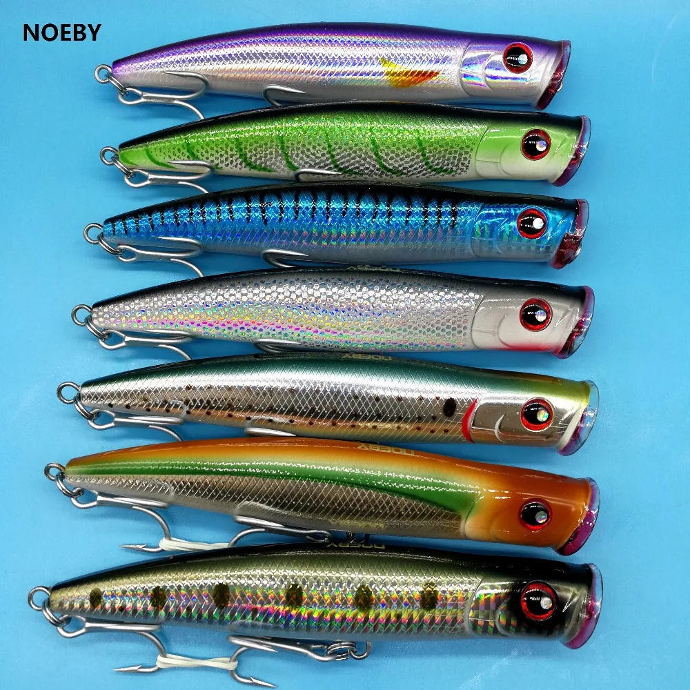 NOEBY 2 шт./лот большая поппер рыболовная приманка 52 г/155 мм top Water Dur Peche France Pesca