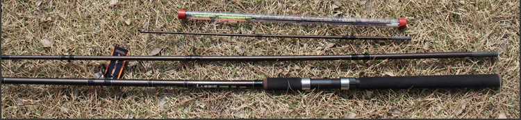 3.3m-3.6m Feeder Rod 3 Section Carbon Fiber Lure Fishing Rod Spinning With Spare 3 tips Distance Throwing Rod GAN062 - Цвет: Черный