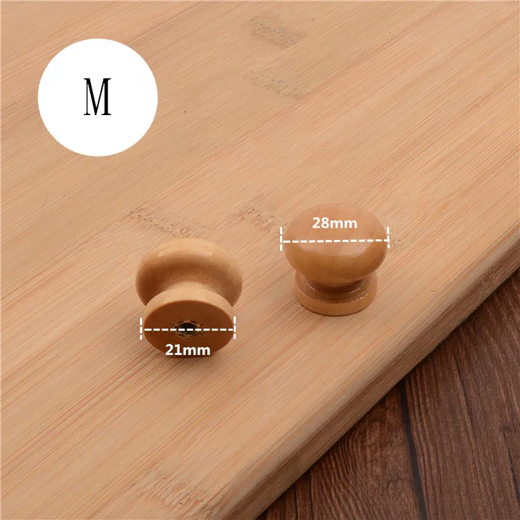 100 шт. ручка из натурального дерева для ящиков шкафов|knob pull handle|pull handledoor knob |