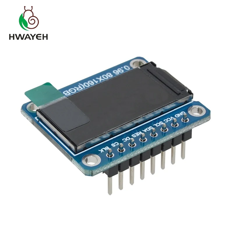 IPS 0 96 дюйма 8 Pin SPI HD 65K полноцветный TFT Модуль ST7735 IC 80*160 ЖК-дисплей 3 В интерфейс для