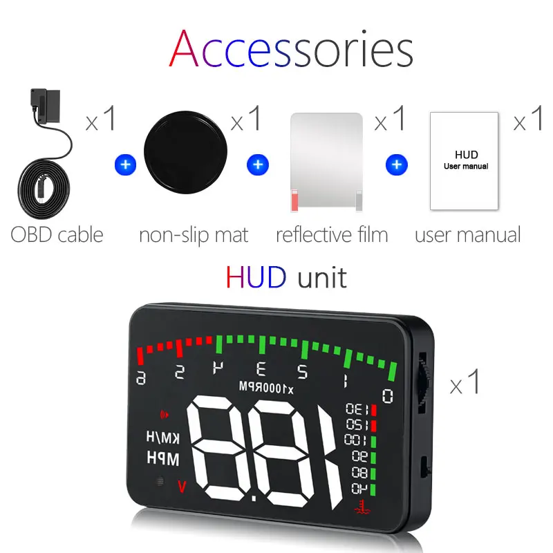 3 5 A900 HUD Head-Up дисплей Автомобильный Стайлинг Hud Дисплей превышение скорости