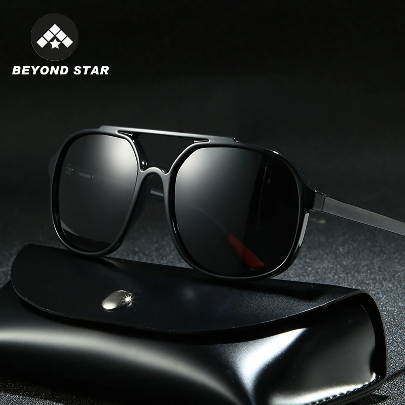 BEYONDSTAR TR90 мужские солнцезащитные очки es поляризованные 2019 винтажные Пилот Стиль