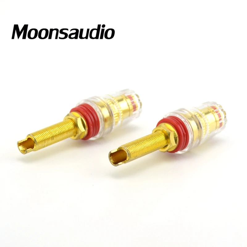 Moonsaudio 4 шт позолоченные клеммы акустической системы Мощность разъем усилителя|gold