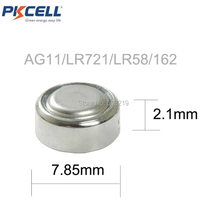 20 X G11 кнопочные батареи AG11 LR721 LR58 162 62A 362 SR721W 1 5 V щелочные эквивалент | Электроника