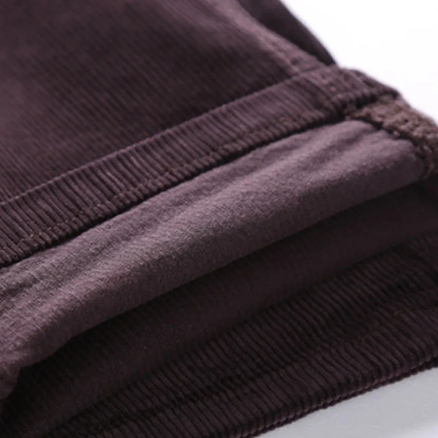 Новый Стиль весна осень тонкий мужская мода вельвет брюки Случайные Полная Длина