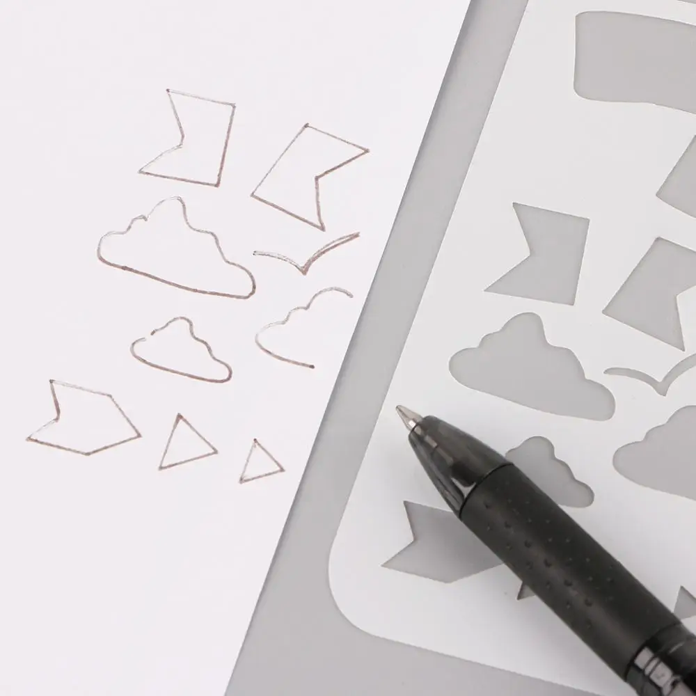 

20Pcs Bullet Journal Stencil Set Plastic Planner DIY Drawing Template Diary Decor Craft
