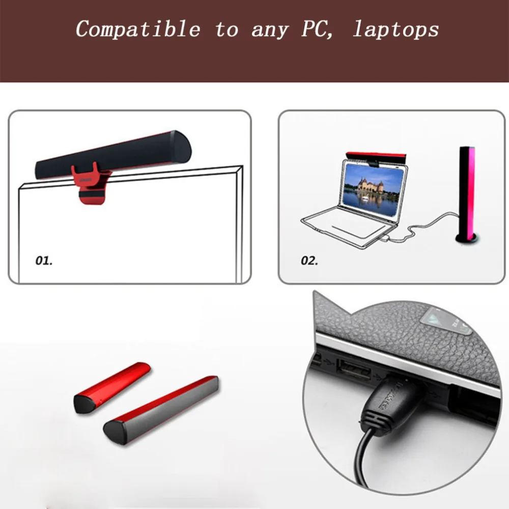 Мини Портативный USB 2,0 Стик Саундбар динамик сабвуфер Громкий динамик для ноутбука компьютера планшета ПК Прямая поставка
