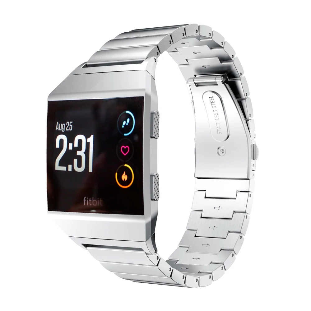 Ремешок для часов Fitbit Ionic Модные Смарт часы из нержавеющей стали Сменные
