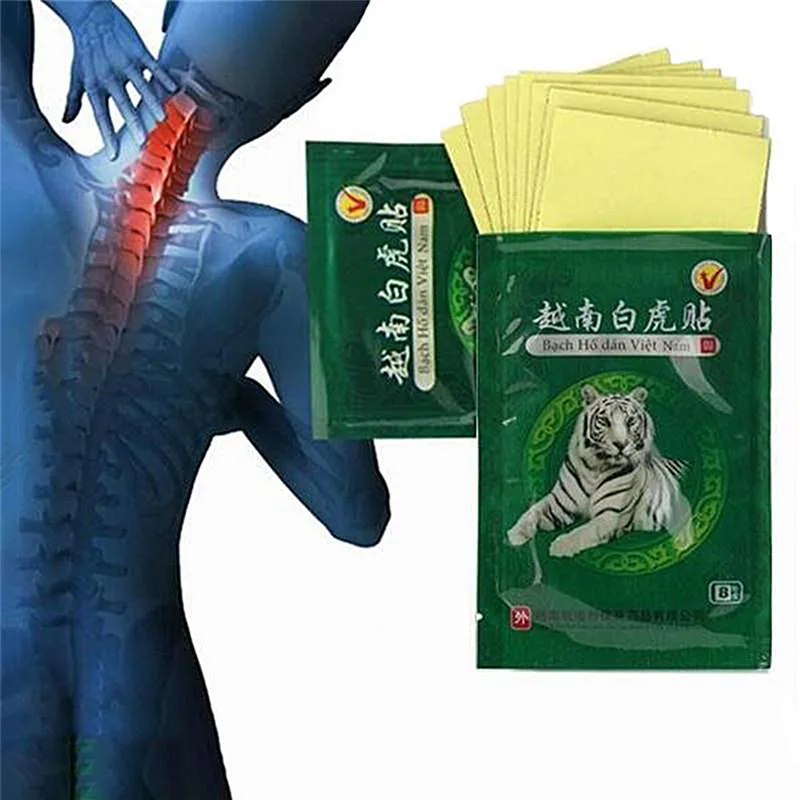 

40 Pcs/5pack Vietnam Creams White Tiger Balm Meridians Patch Body Massage Lumbar Pain Relief Cervical Spondylosis Balm Plaste