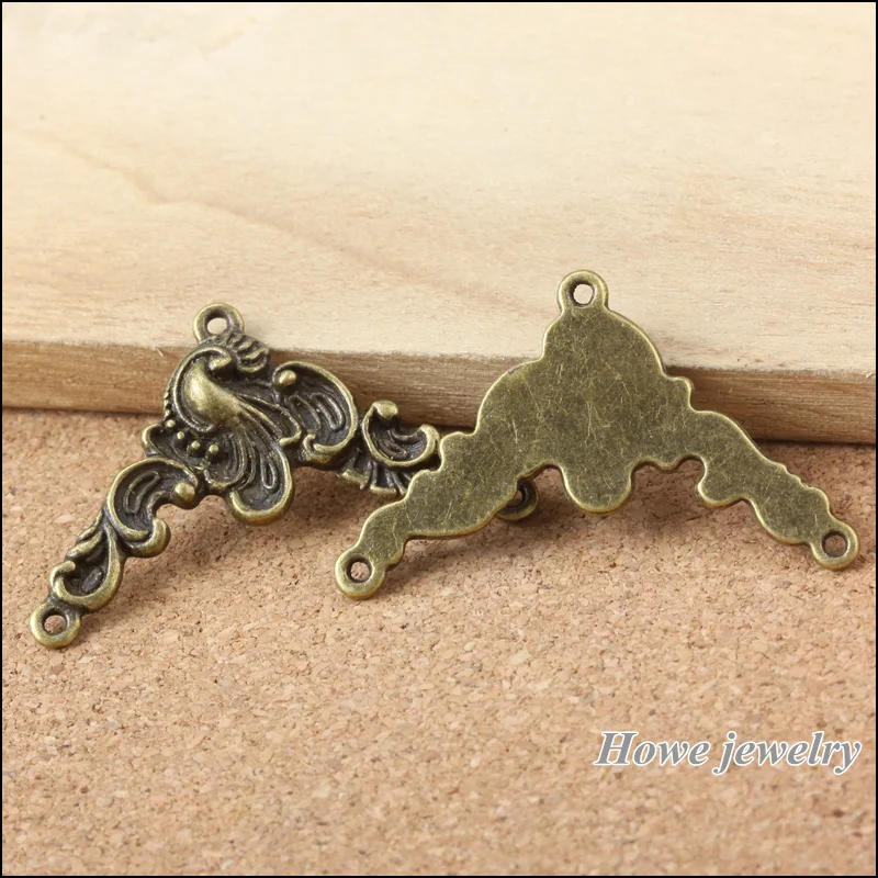 25 шт. винтажные Подвески Павлин кулон древняя бронза Fit Браслеты ожерелье DIY