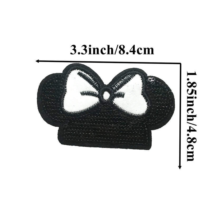 Комплект одежды из 2 предметов с рисунком бантом и пайетками Пришить патчи для