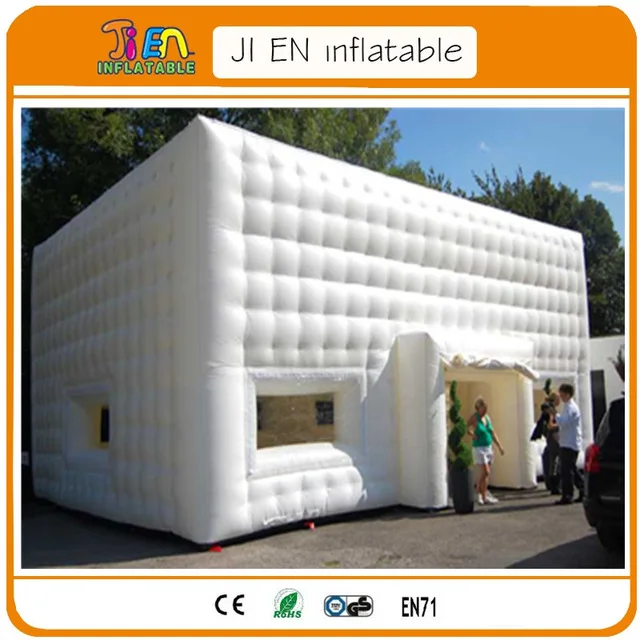 Гигантская надувная кубическая палатка праздничный шатер белый надувной