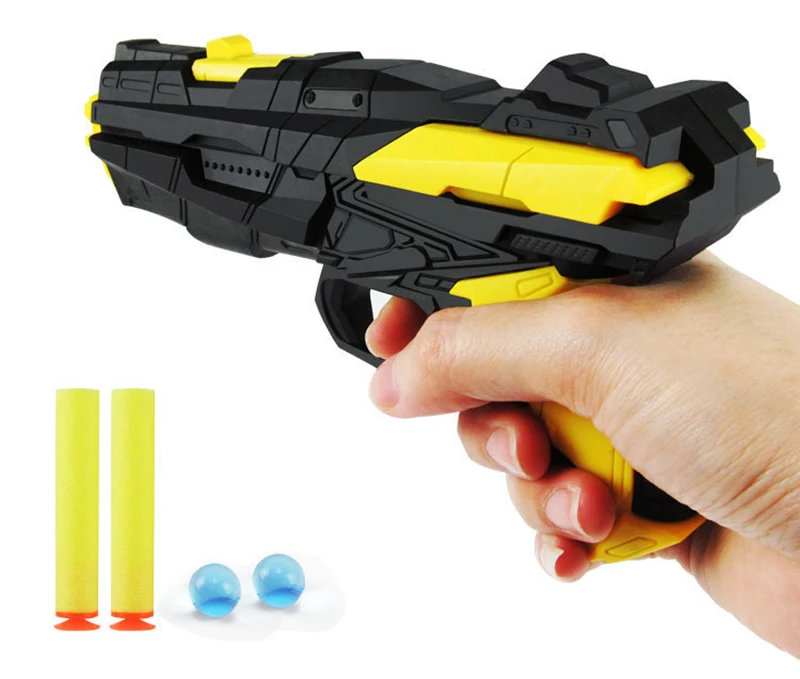 Игрушечный водный пистолет бомбы хрустальные мягкие пулевые Пистолеты Пистолет двойного назначения Пластиковые пистолеты детская забавная игрушка Девочки Мальчики Рождественский подарок 210