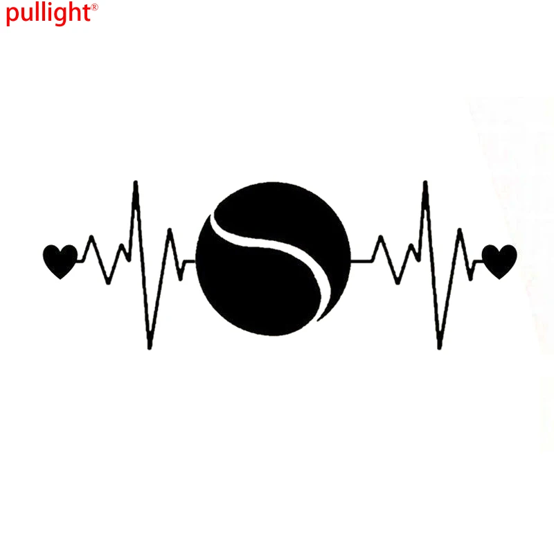 

Fashion Tennis Heartbeat Lifeline Racquet Car Sticker Vinyl Funny JDM Drift Vinyl Decal Sticker