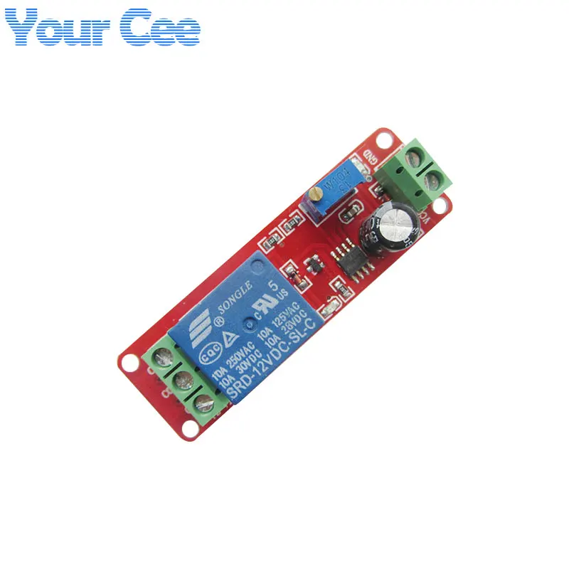 Реле задержки модуль переключатель таймер реле 1 10s фиксированный цикл NE555 DC 12V DIY