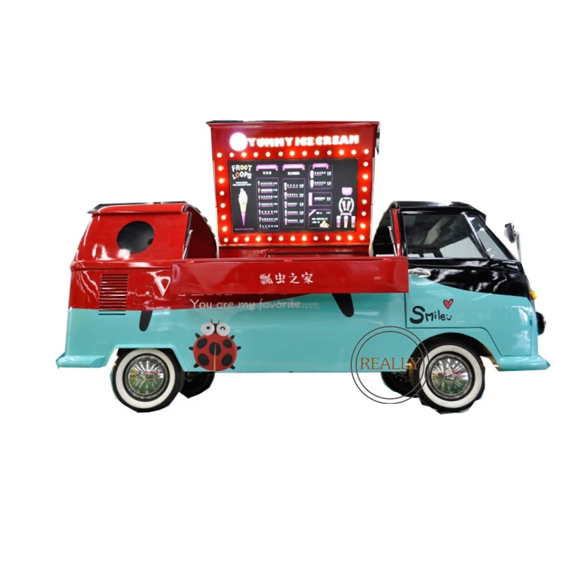 Новая торговая тележка для еды электрический грузовик фаст фуда мобильный