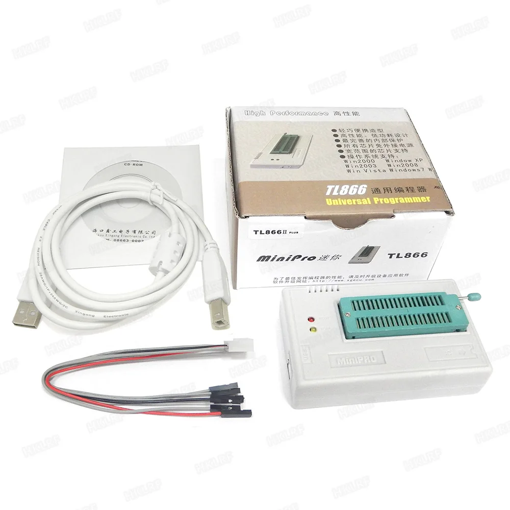 XGECU TL866II PLUS TL866 обновленный MiniPro универсальный высокоскоростной USB программатор высокая производительность