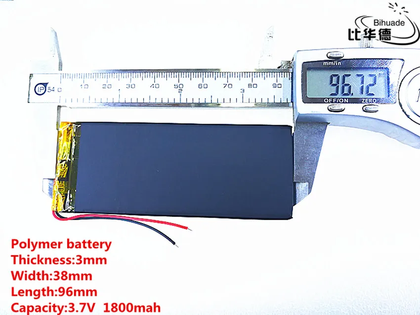 10pcs/lot Good Qulity 3.7V 1800mAH 303896 Polymer lithium ion / Li-ion battery for TOY POWER BANK GPS | Электроника