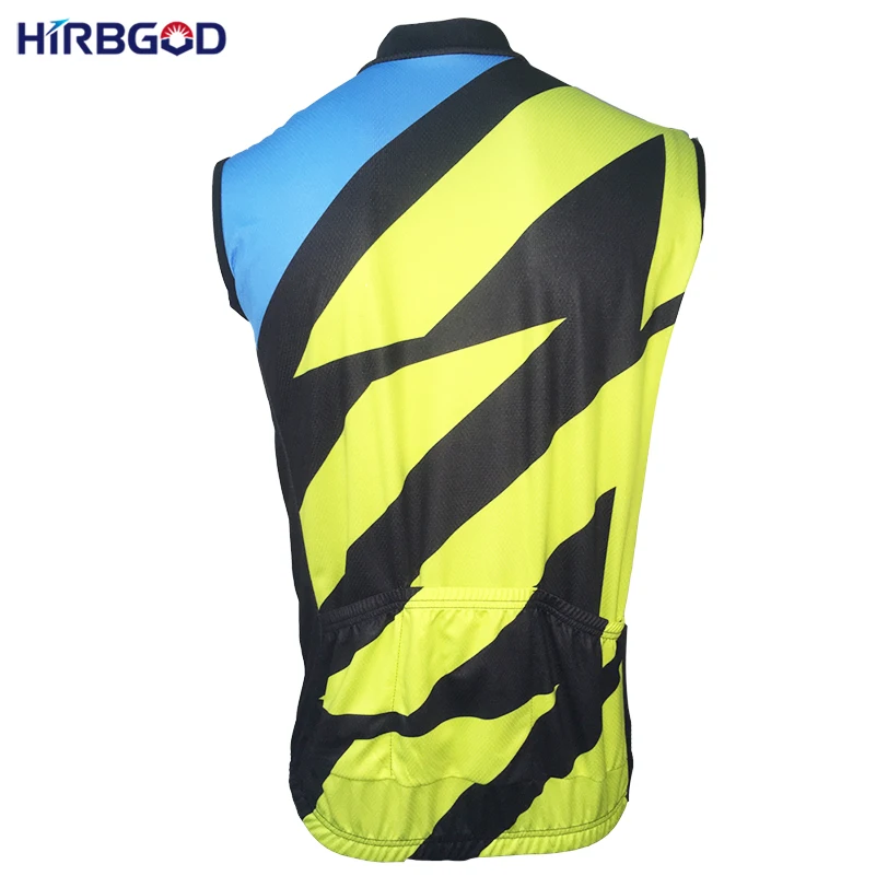 HIRBGOD Classic Men Breathable Sleeveless Cycling Jersey Summer Black MTB Bike Clothing Maillot Jacket HI008 | Спорт и развлечения