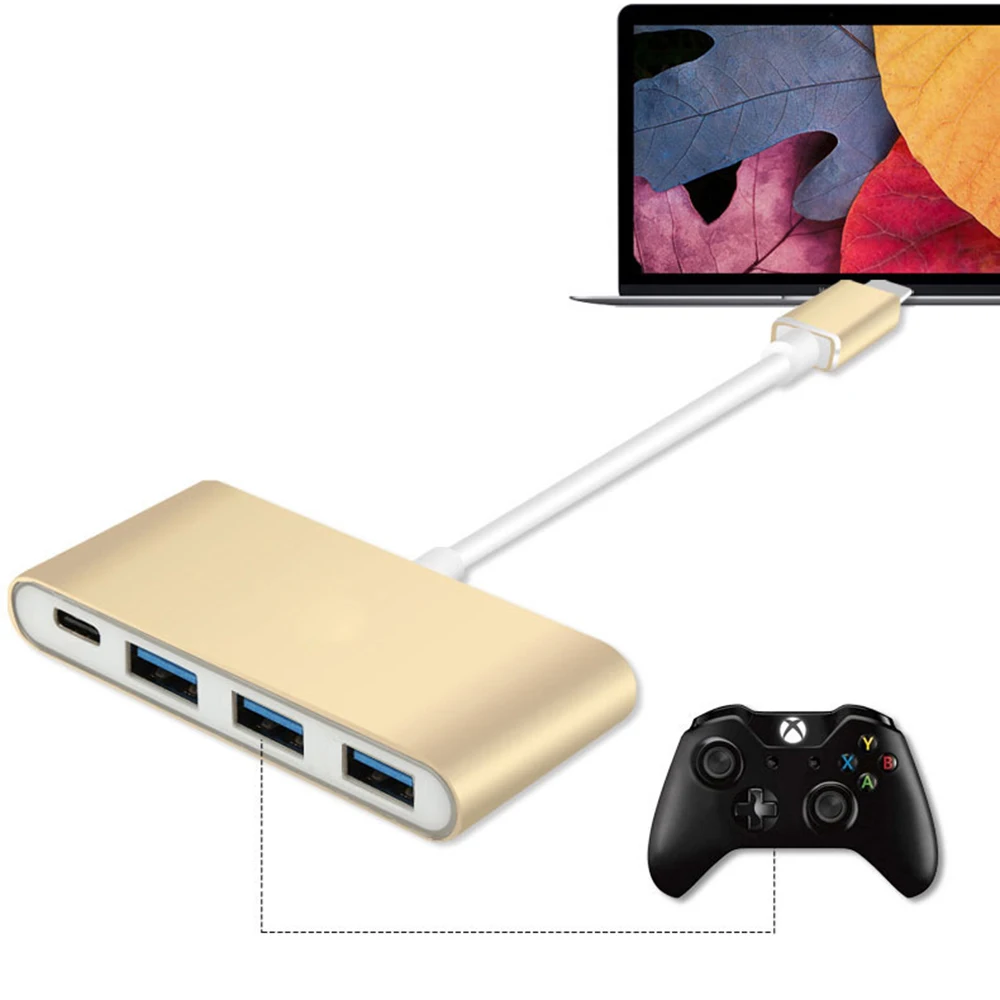 Мини-USB-кабель USB-концентратор USB 3 1 Type-C 3.0 портов для кабеля мобильный телефон Macbook