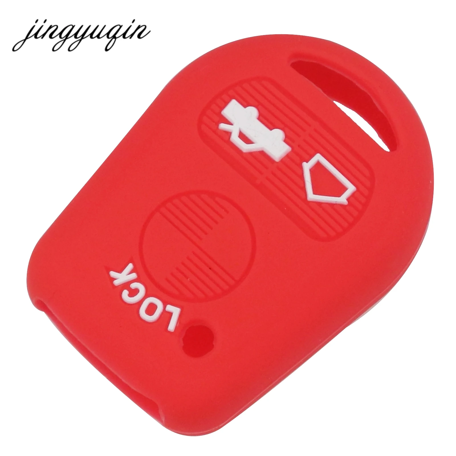 Jingyuqin 30 шт./лот силиконовый чехол для ключей BMW E31 E32 E34 E36 E38 E39 E46 Z3 3 кнопочный