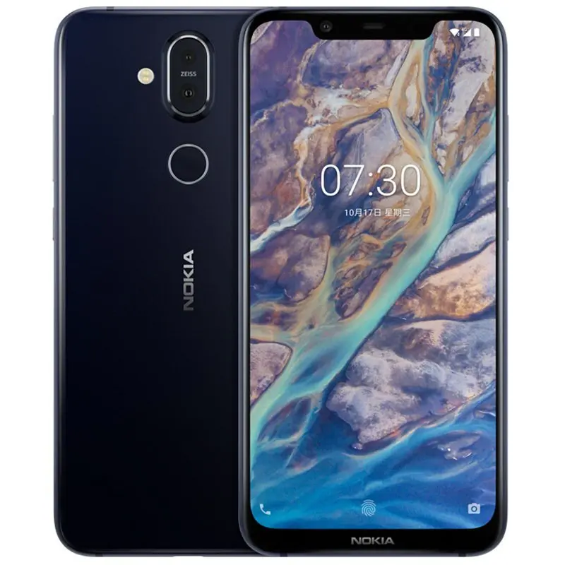 Dark Blue Смартфон NOKIA X7 Android 4G LTE, 6,18 дюймов, FHD Snapdragon 710, 2,2 ГГц, четыре ядра, 4 ГБ/6 ГБ ram, 3500 мАч, мобильный телефон с функцией распознавания лица, OTG - Цвет: Dark Blue