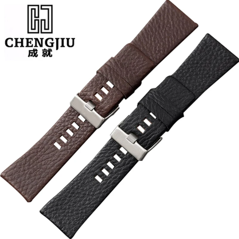 Мягкие Пояса из натуральной кожи Для женщин ремешок для часы Diesel ремень dz7313/7322/7257