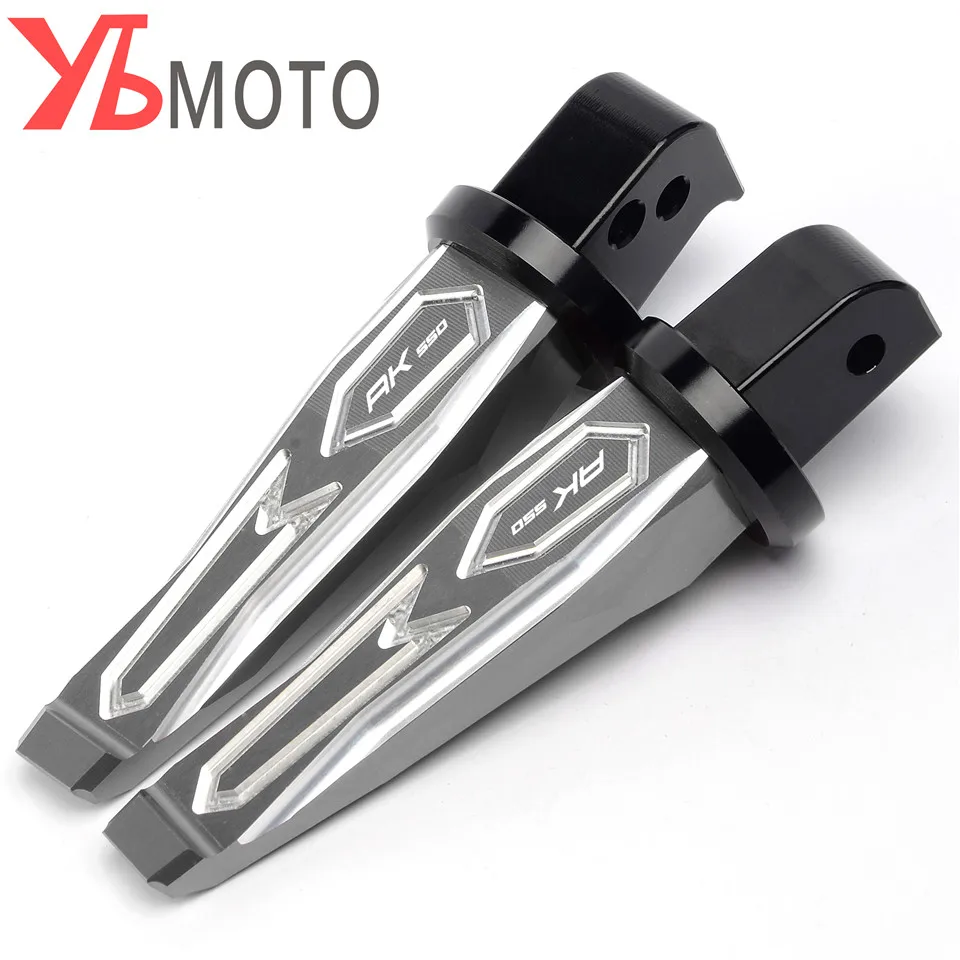 Titanium Мотоциклетные задние Пассажирские подножки Подножки задние педали Peg Для KYMCO AK550 AK 550-2020Red Черное золото титан - Цвет: Titanium