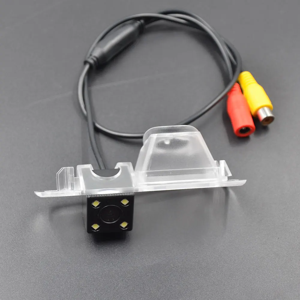 4LED HD Автомобильная CCD камера ночного видения HD Водонепроницаемая камера заднего вида для KIA K2 Rio 3 UB Pride Sedan 2010- аксессуары - Название цвета: 4LED