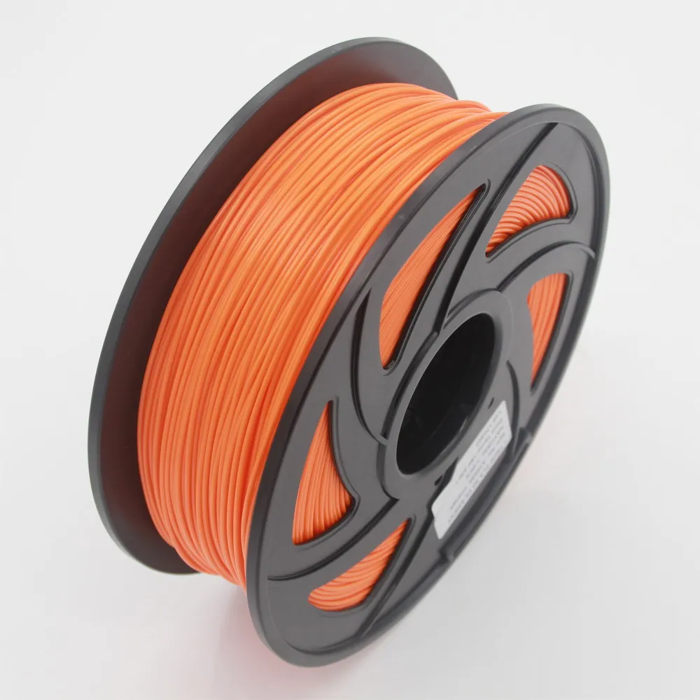 Orange 3d принтер 1 кг 1,75 мм PLA нити печатные материалы красочные для 3d принтер Экструдер ручка Радуга пластиковые аксессуары красный серый - Цвет: Orange