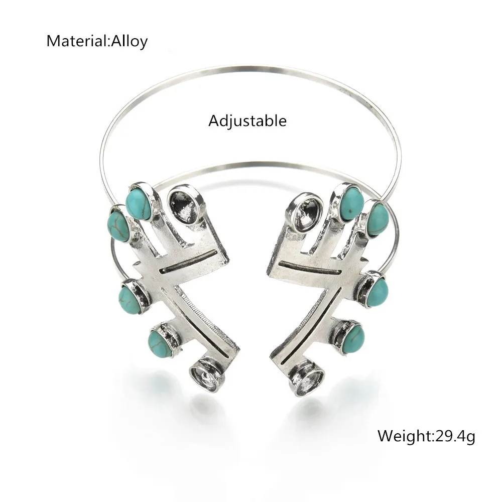 UAM Регулируемый широкий серебряный цвет Ювелирная геометрическая форма цинковый