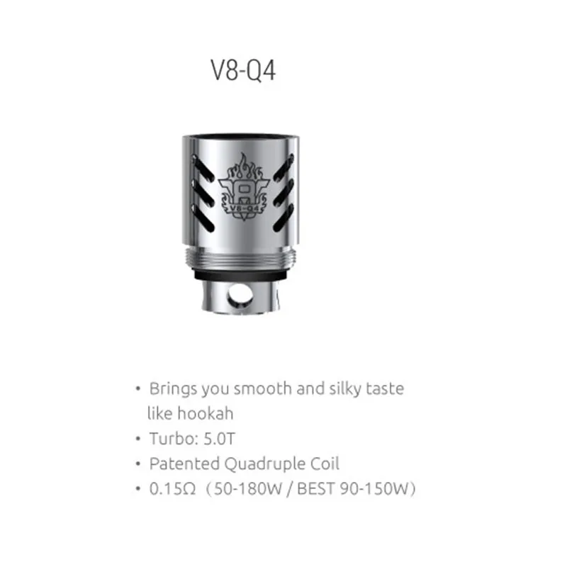 Электронные сигареты ядро оригинальный SMOK TFV8 катушка Q4 распылитель Vape коробка