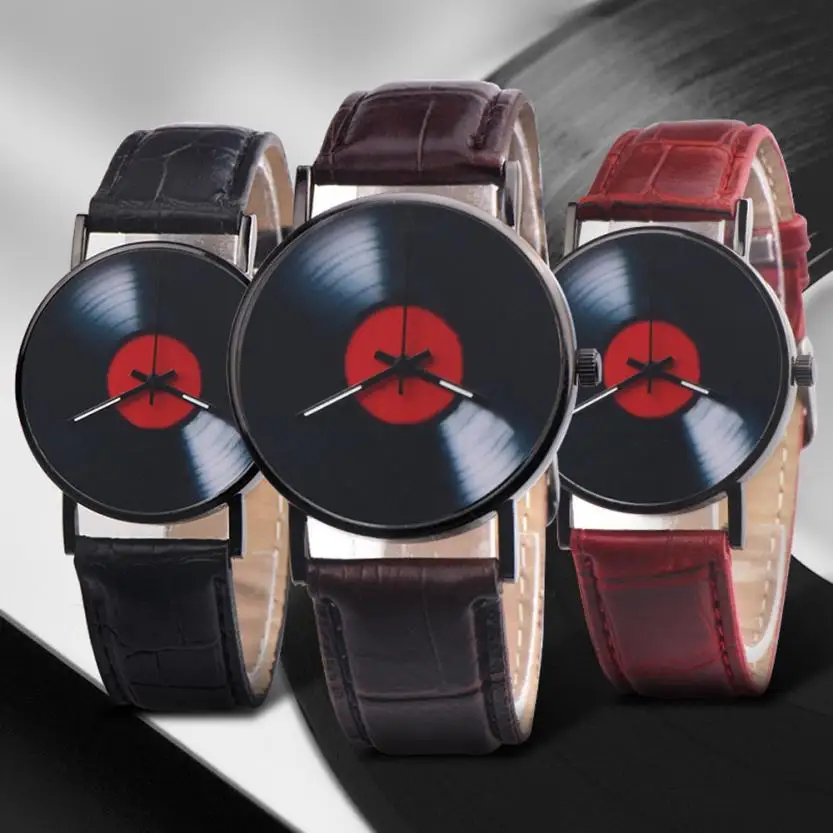 

2020 Selling Fashion Watches Creative Personality Light Disk Design Dial Watches Women Simple Couple Stylish Glass Fashion Watch