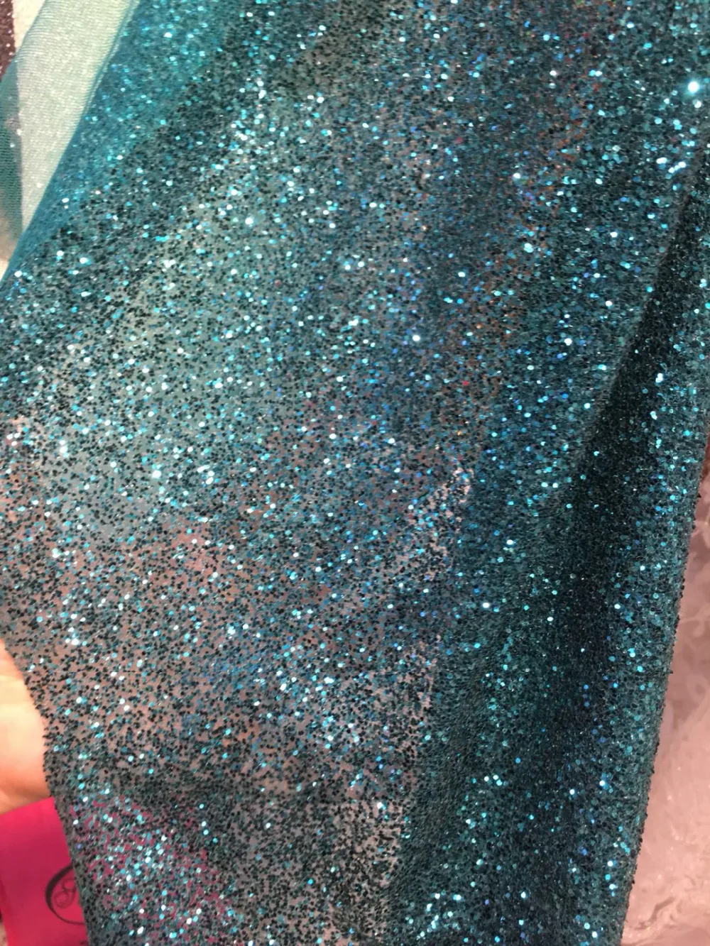 

stock 5yards/bag HL514# A dense blue shimmer of African cloth for bridal wedding dress/sawing Free shipping