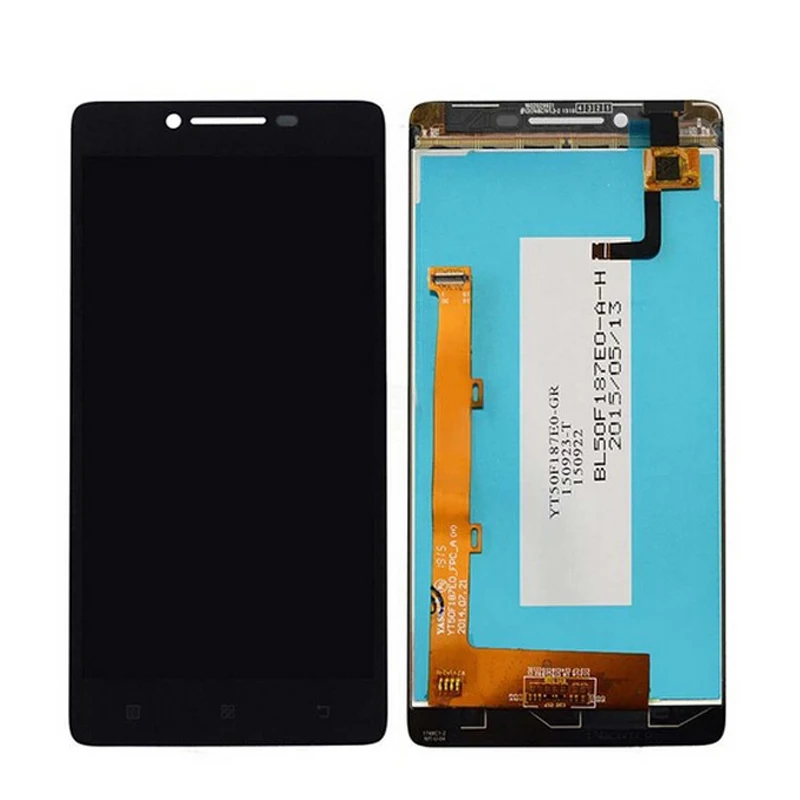 Черный Для Lenovo A6000 ЖК-дисплей + кодирующий преобразователь сенсорного экрана в