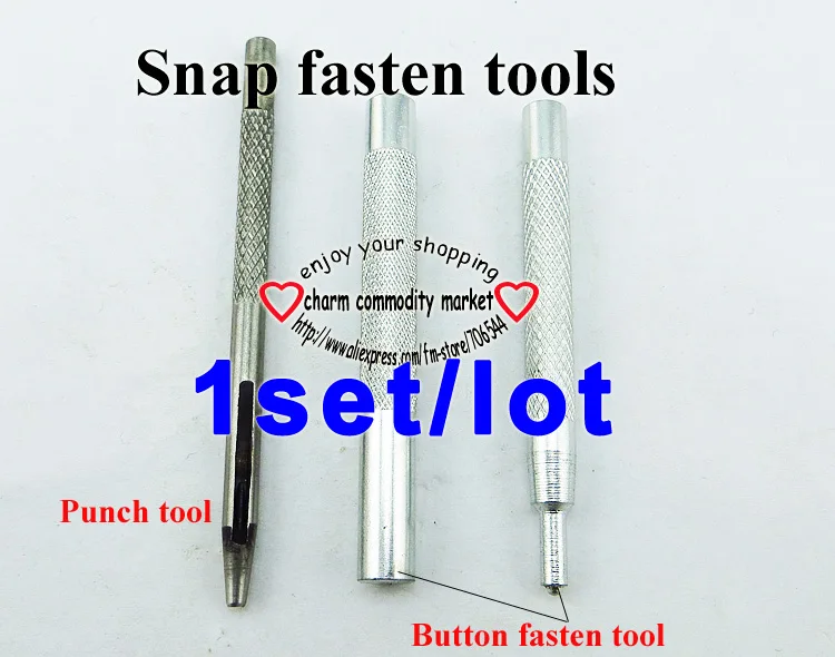 10MM tool 1SET 50 шт 10 мм Серебряная металлическая кнопка швейная одежда аксессуар сумка кнопки SMB-003 - Цвет: 10MM tool 1SET