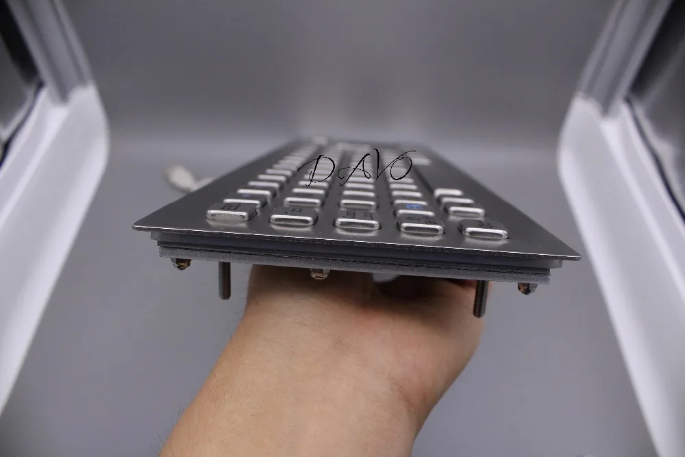 Metal touchpad Keypad Touch the keyboard Kiosk Metal Keypad terminal keyboard Conductive Rubber Keypad Spanish Keyboard
