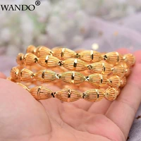 wando 4pcs fashion metallic gold color jewelry ethiopian braceletbangle for women middle east wedding jewelry african gifts
