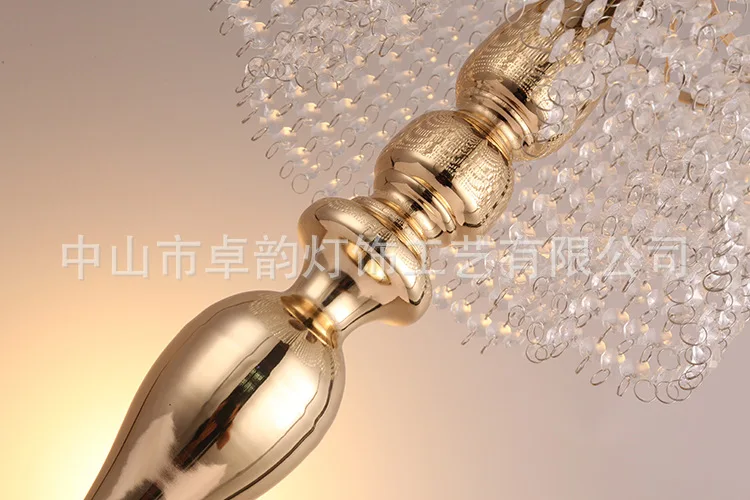 Хит продаж Хрустальный центральный стол Цветочная подставка свадебная люстра