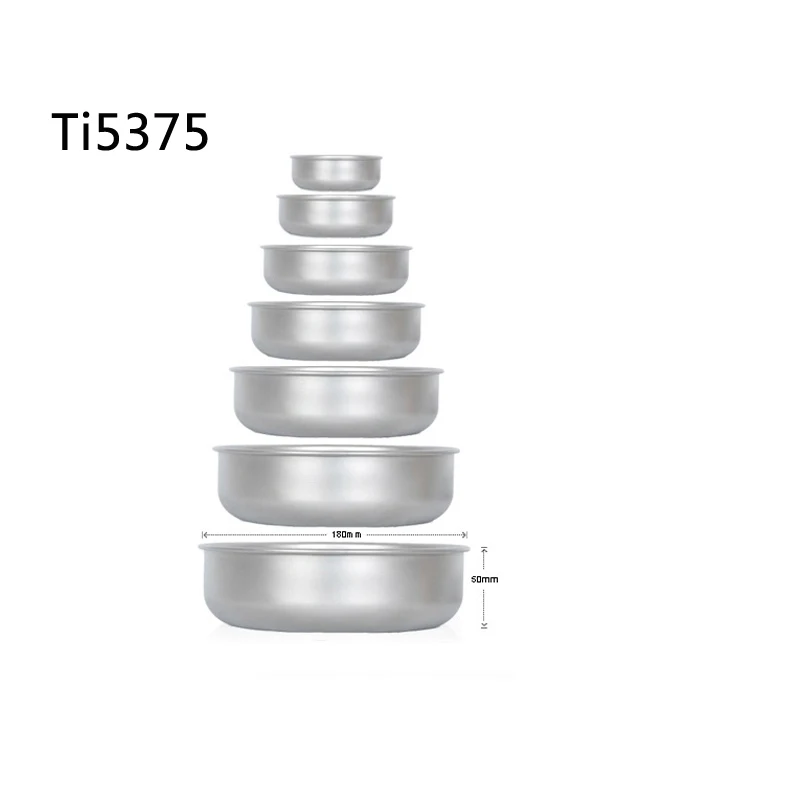 КИТ набор титановых тарелок Кемпинг тарелка уличная посуда Ti5371/Ti5377 - Цвет: Ti5375