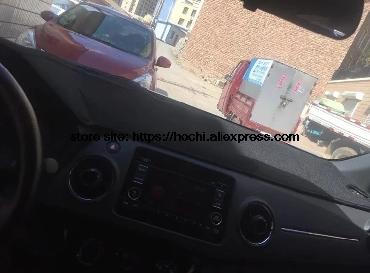 Для Volkswagen VW Polo двойной слой силикагель приборной панели автомобиля Инструмент платформа стол Избегайте светильник коврики крышка стикер