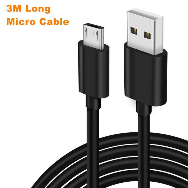 3 м длинный Micro USB кабель для синхронизации данных и зарядного устройства Samsung Android