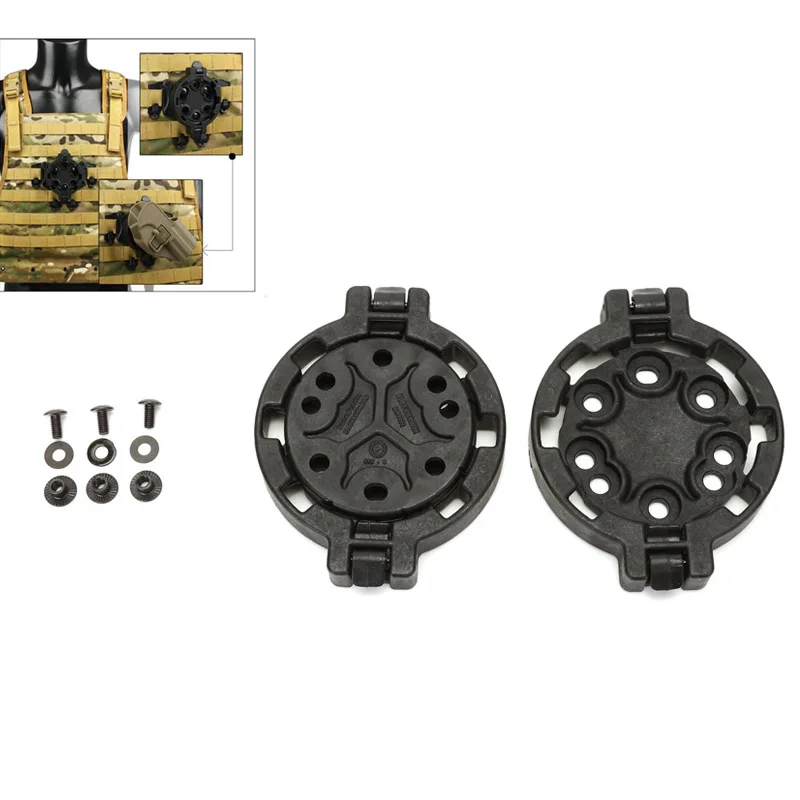 

Открытый охотничий пистолет кобура Платформа 360 градусов углы Молл кобура платформы военный страйкбол жилет-Кобура адаптер платформа