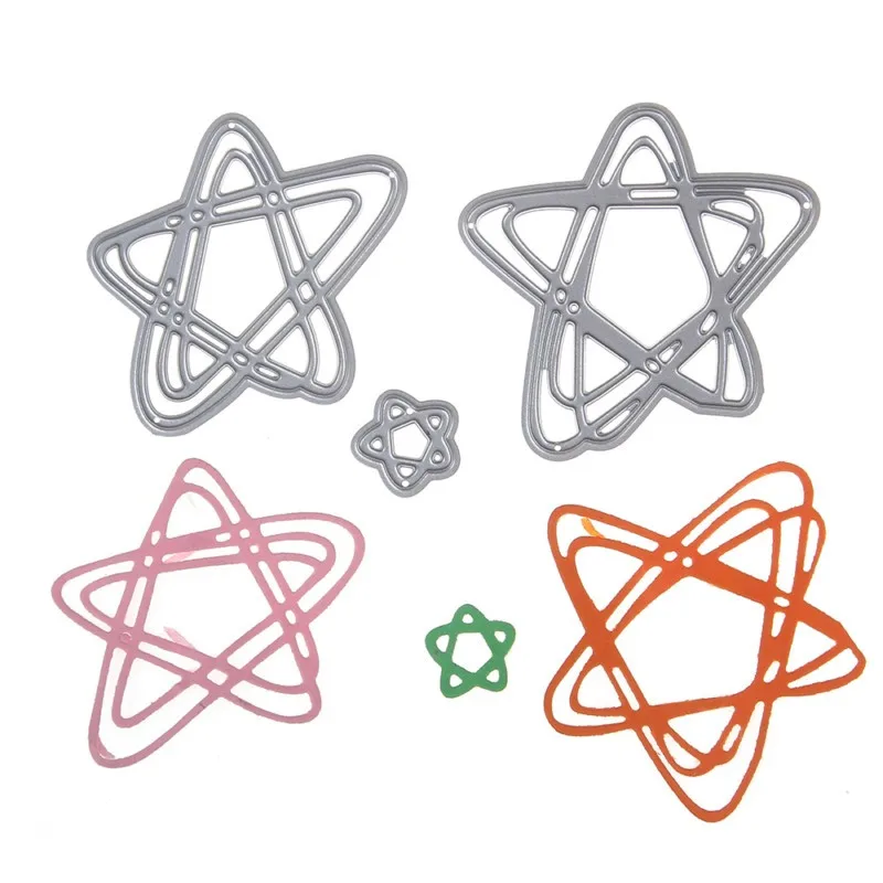 Scrapbooking DIY Irregular Line Star Shaped Metal Cutting Dies Wedding Book Photo Album Art Card Decor Die Cuts | Дом и сад