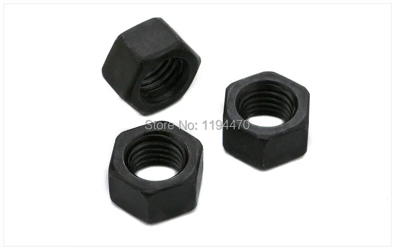 

20pcs/Lot Metric Thread DIN934 M8 Black Grade 8.8 Carbon Steel Hex Nut Hexagonal Nut Screw Nut
