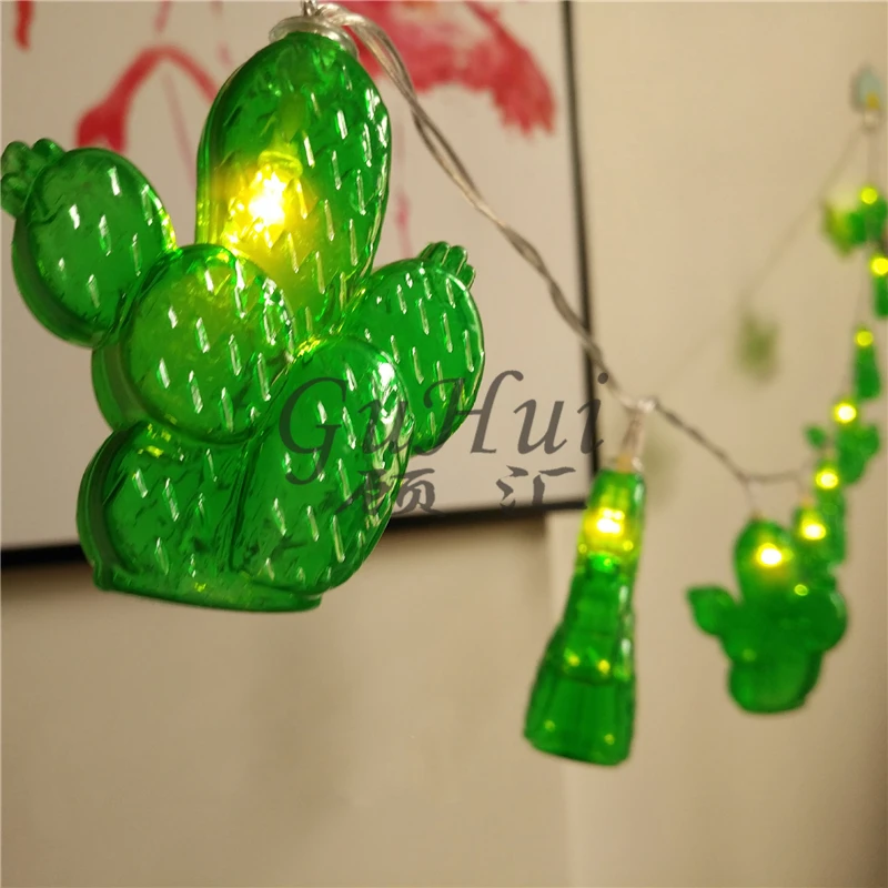 Милый Кактус в форме струны света свадебный Декор теплый белый мексиканский