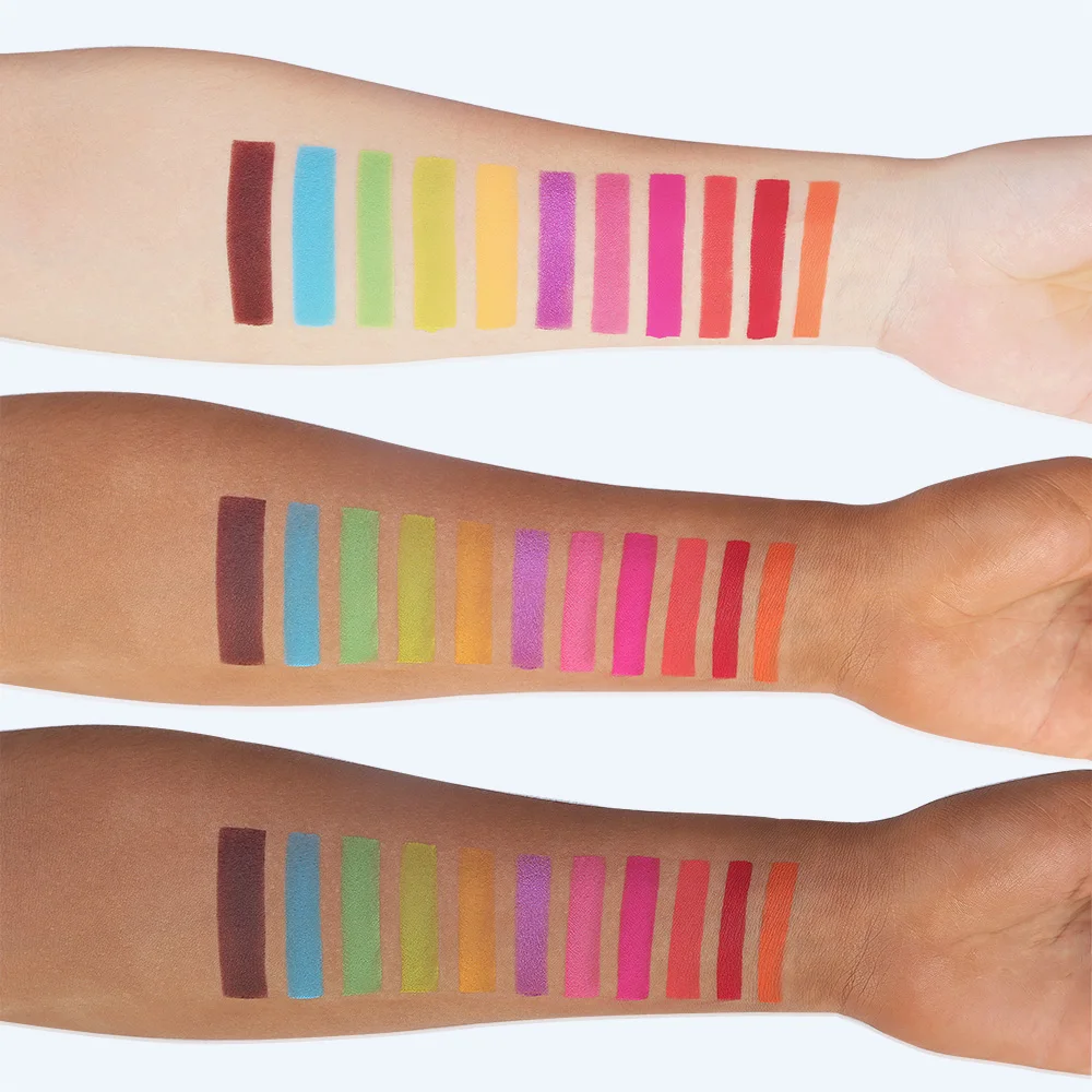 

DE'LANCI 16 Color Neon Pigment Eyeshadow Palette Shimmer Matte Eye shadow Beauty Product Colorful Cosmetics Makeup Pallete