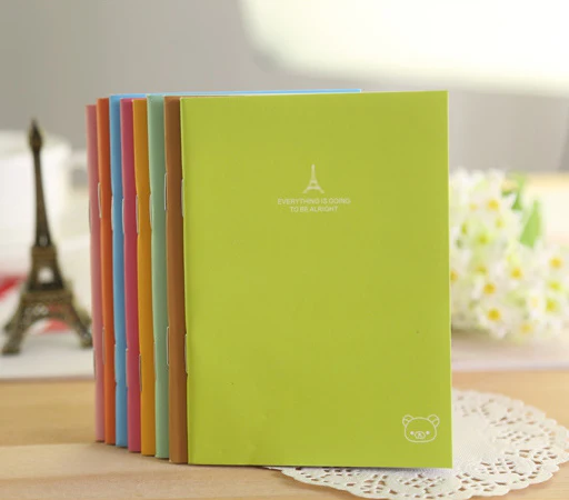 Комплект из 2 предметов в Южно корейском яркие цвета A6 Тетрадь дневник Упражнение