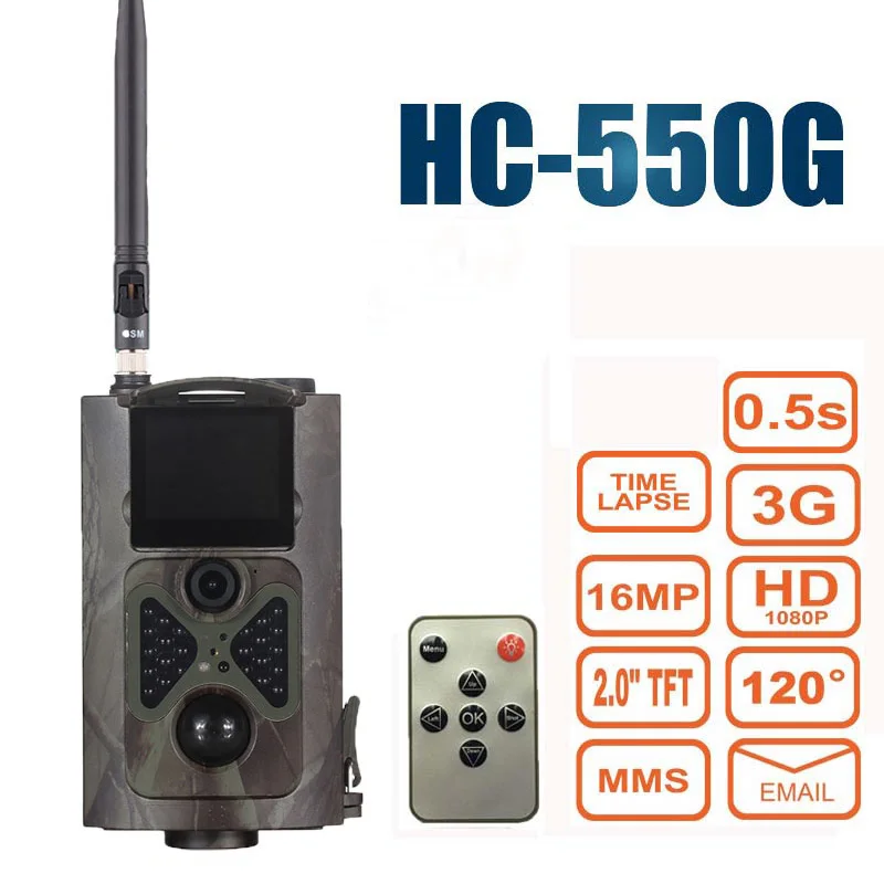 Охотничья камера Suntek HC550G ловушка 12 Мп фотоловушка скрытая ночного видения WCDMA для